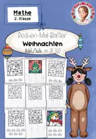 Vorschau - Arbeitsblätter - Rechenmalblätter Weihnachten | Addition und Subtraktion | ZR 100 | Klasse 2-3 - Deckblatt