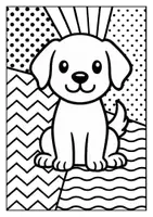 Vorschau - Mal- und Bastelvorlagen - 20 süße Tiere im Pop Art Stil - kreative Ausmalbilder - Seite 2