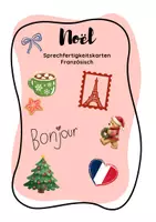 Vorschau - Aufgabenkarten - Sprechkarten Französisch Weihnachten: Noël - Deckblatt