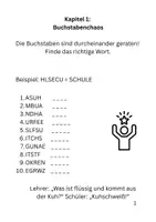 Vorschau - Spiele - Mein Rätselheft, 30 Seiten Spaß mit Deutsch - Seite 1