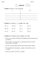 Vorschau - Arbeitsblätter - Wörter mit s/ss - Rechtschreibung - Deckblatt