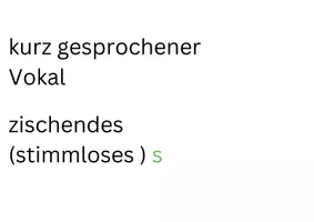 Vorschau - Poster - Visualisierung: Vokale, Konsonanten, Rechtschreibregel s/ss - Seite 1