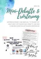 Vorschau - Unterrichtsreihen - Mini-Debatte & Erörterung – Unterrichtspaket zu 13 Fragen - Deckblatt