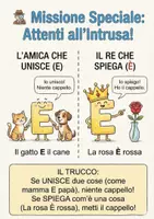 anteprima - Materiale di supporto/inclusione - E CONGIUNZIONE (SPIEGAZIONE E ESERCIZI) - Pagina 1
