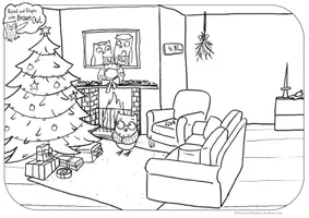 Aperçu - Matériel pour travaux manuels / dessin - Christmas in Devon - COLOURING PAGES - Page 2
