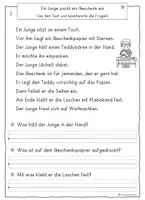 Vorschau - Arbeitsblätter - Leseverständnis Weihnachtsgeschichten mit Fragen, differenziert, Klasse 2, 3, 4 - Seite 2