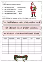 Vorschau - Arbeitsblätter - Weihnachts-Grammatik-Check DaZ / Deutsch - Seite 2
