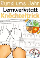 Vorschau - Arbeitsblätter - Rund ums Jahr - Knöcheltrick Monate - Deckblatt
