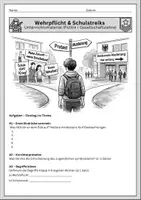 Vorschau - Arbeitsblätter - Wehrpflicht 2026 und Schulstreiks | Pro und Kontra - Seite 1