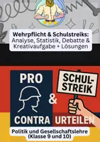 Vorschau - Arbeitsblätter - Wehrpflicht 2026 und Schulstreiks | Pro und Kontra - Deckblatt