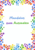 Vorschau - Mal- und Bastelvorlagen - Tier-Mandalas zum Ausmalen und Beschäftigen - Deckblatt