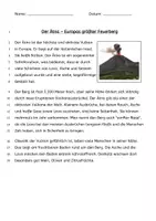 Vorschau - Arbeitsblätter - Sachtext - Vulkan Ätna - Deckblatt
