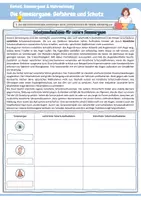 Vorschau - Arbeitsblätter - Die Sinnesorgane: Gefahren und Schutz (natürliche & künstliche Schutzmaßnahmen / Auge / Gehör / Haut / UV-Strahlung & Hautschutz / Lichtschutzfaktor / Biologie / Sinnesorgane) - Seite 1
