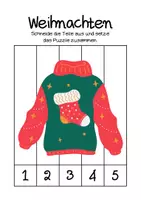 Vorschau - Arbeitsblätter - Weıhnachtspuzzle - Seite 1