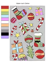 Vorschau - Mal- und Bastelvorlagen - Division-Malspaß: Das entspannte Mathe-Rätsel vor Weihnachten - Deckblatt