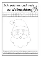 Vorschau - Mal- und Bastelvorlagen - Ich zeichne und male zu Weihnachten - Deckblatt