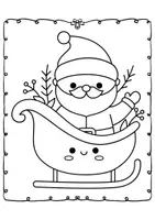Vorschau - Mal- und Bastelvorlagen - Ich male den Weihnachtsmann aus - Seite 1