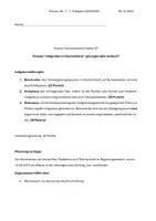 Vorschau - Klassenarbeiten - Klausur Sozialwissenschaften - Gesetzgebungsprozess - Deckblatt