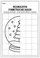 Vorschau - Arbeitsblätter - SYMMETRISCHES MALEN - Seite 1