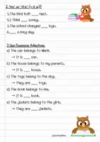 Vorschau - Arbeitsblätter - POSSESIVE ADJECTIVES - Merkblatt + Übung - 4./5. Klasse - Seite 3