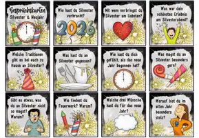 Vorschau - Spiele - Erzählkarten / Gespächskarten / Schreibanlass zu Silvester & Neujahr - Seite 2
