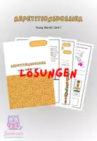 Vorschau - Arbeitsblätter - Repetitionsdossier Young World 1 Unit 1 "You and my" - Klett - Deckblatt