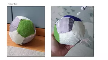 Vorschau - Mal- und Bastelvorlagen - Einen Ball aus Fünfecken nähen - Seite 1