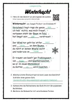 Vorschau - Stundenentwürfe - Winternacht - Joseph Freiherr von Eichendorff - ein Wintergedicht untersuchen - Seite 3
