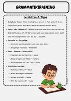 Vorschau - Arbeitsblätter - Fit für die Schulaufgabe: Kasus-Numerus-Genus, Adverbialen, Nebensätze, Satzglieder, Satzreihe und Satzgefüge Klasse 5 - Seite 1