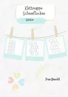 Vorschau - Arbeitsblätter - Winter: Klettmappen-Set für Förderschule/Grundschule – Schneeflocken, Winteraktivitäten, Schneemann bauen, Winterkleidung und Wintertiere - Deckblatt