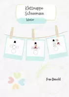 Vorschau - Arbeitsblätter - TEACCH Klettmappe Schneemann bauen für Freiarbeit| Winter Zuordnungsaufgabe| Förderschule - Deckblatt