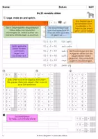 Vorschau - Arbeitsblätter - Cuisenaire-Stäbe: Die Zahlen bis 20, Kl. 1/2 - Seite 1