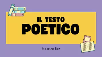 anteprima - Materiale interattivo - LA POESIA - presentazione powerpoint con immagini ed esempi - Pagina di copertina