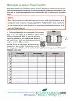 Vorschau - Unterrichtsreihen - OnlineVideo - Elektromagnetismus - Transformator 2 (Musterlösung) - Deckblatt