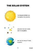 anteprima - Flashcard - Inglese Facile - The Solar System - Pagina 1