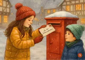 Vorschau - Poster - Kamishibai-Geschichte - Der verlorene Brief an den Weihnachtsmann - Seite 3