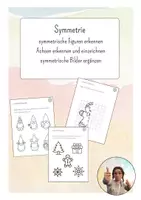 Vorschau - Arbeitsblätter - Achsensymmetrie Winter/Weihnachten - Deckblatt