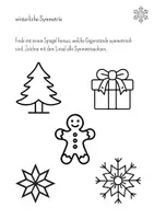 Vorschau - Arbeitsblätter - Achsensymmetrie Winter/Weihnachten - Seite 2