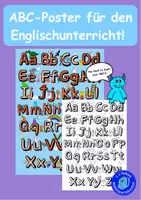 Vorschau - Mal- und Bastelvorlagen - ABC-Poster für den Englischunterricht! - Deckblatt