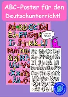 Vorschau - Mal- und Bastelvorlagen - ABC-Poster für den Deutschunterricht! - Deckblatt