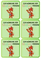Vorschau - Mal- und Bastelvorlagen - Neujahrsgruß Vorlage - deutsche Weihnachtsgrüße für Fuchsklasse - Seite 3