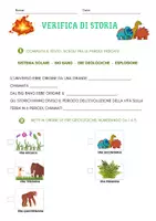 anteprima - Esercizi - VERIFICA DI STORIA - le ere geologiche - Pagina di copertina