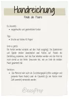 Vorschau - Stationenlernen - Finde-die-Paare-Spiel zur Zahlerkennung - ZR 10, 1. Klasse - Seite 1