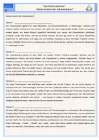 Vorschau - Arbeitsblätter - Sachtexte saisonal – Woher kommt der Adventskranz? - Seite 1