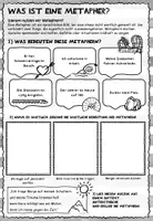 Vorschau - Arbeitsblätter - METAPHER - Was ist das? - Seite 1
