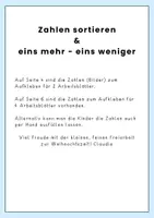Vorschau - Arbeitsblätter - Weihnachten - Zahlen ordnen & 1 mehr - 1 weniger, Zahlenraum 10 - Seite 1