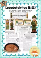 Vorschau - Stundenentwürfe - Tiere im Winter – Auf Spurensuche mit den Lesedetektiven (BISS) - Deckblatt