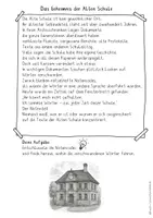 Vorschau - Arbeitsblätter - Violinschlüssel lesen üben, Das Geheimnis der alten Schule, Noten lesen im Musikunterricht - Seite 1