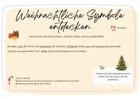 Vorschau - Stundenentwürfe - Weihnachten Unterrichtsstunde "Weihnachtliche Symbole und ihre Bedeutung entdecken" - Seite 1