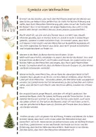 Vorschau - Stundenentwürfe - Weihnachten Unterrichtsstunde "Weihnachtliche Symbole und ihre Bedeutung entdecken" - Deckblatt